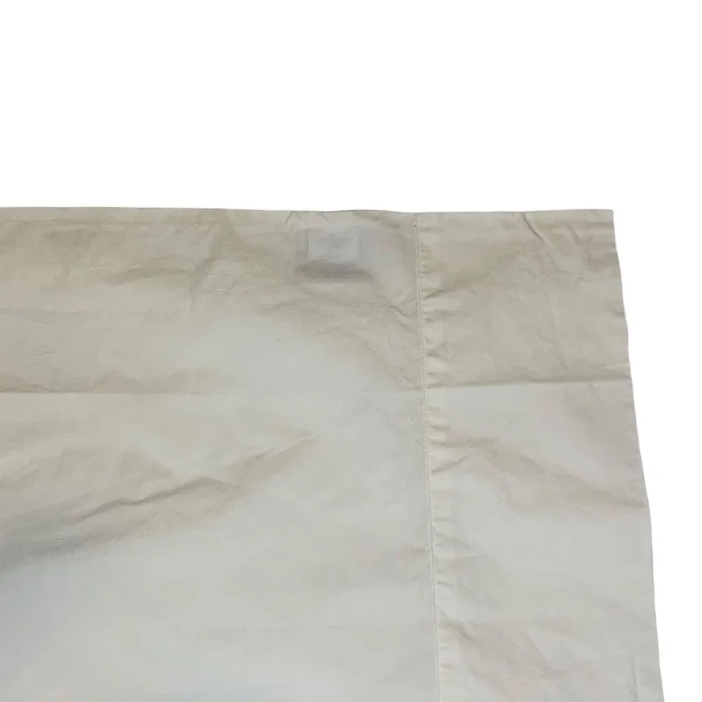 Restoration Hardware Cream Italian Vintage Washed Standard Pillowcase Set of 2